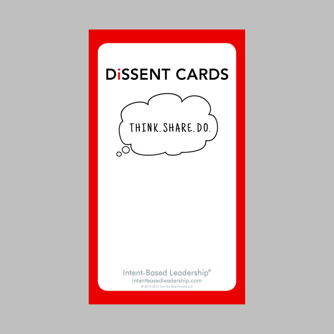 Dissent Card Deck Dissent Card Deck