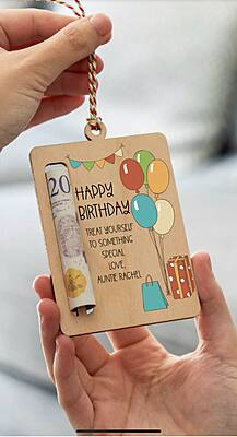 Birthday Money Gift Card Holder
