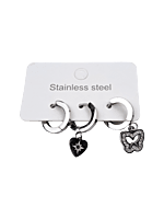 SET DE 3 ARETES ARGOLLA 