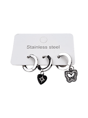 SET DE 3 ARETES ARGOLLA 