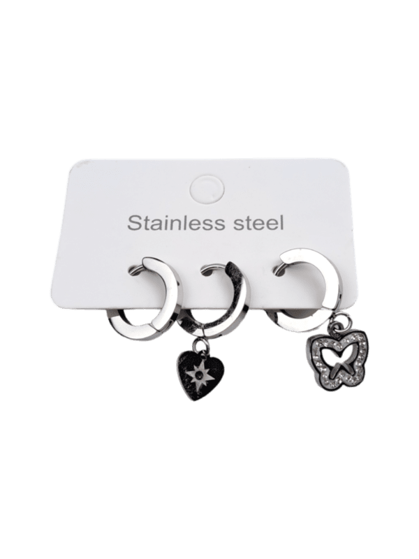 SET DE 3 ARETES ARGOLLA 