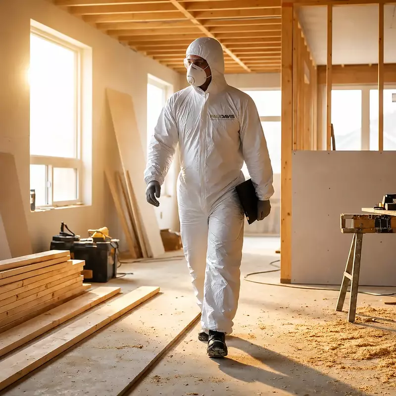 Paul Davis White Microporous Coveralls