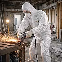 Paul Davis White Microporous Coveralls