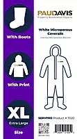 Paul Davis White Microporous Coveralls