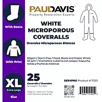Paul Davis White Microporous Coveralls