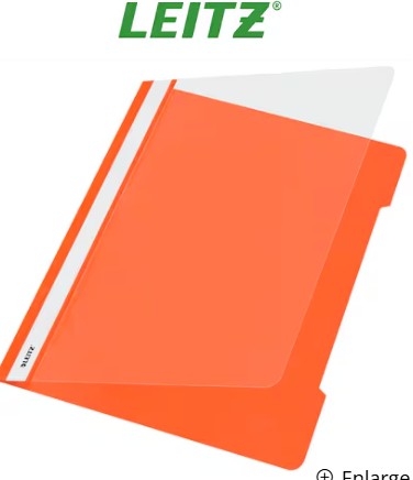 FILE PLS CLIP LEITZ GERMANY 4191-45 ORANGE