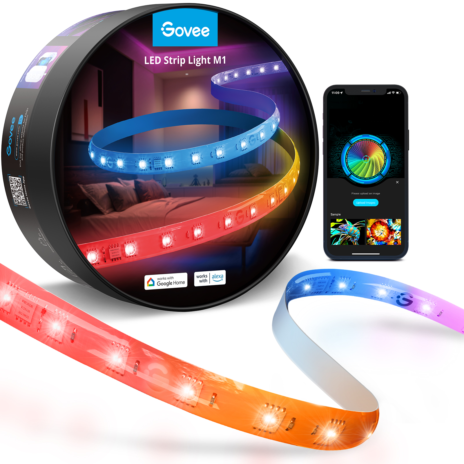 16.4ft RGBICW LED Strip Lights (5 meter) Support Matter