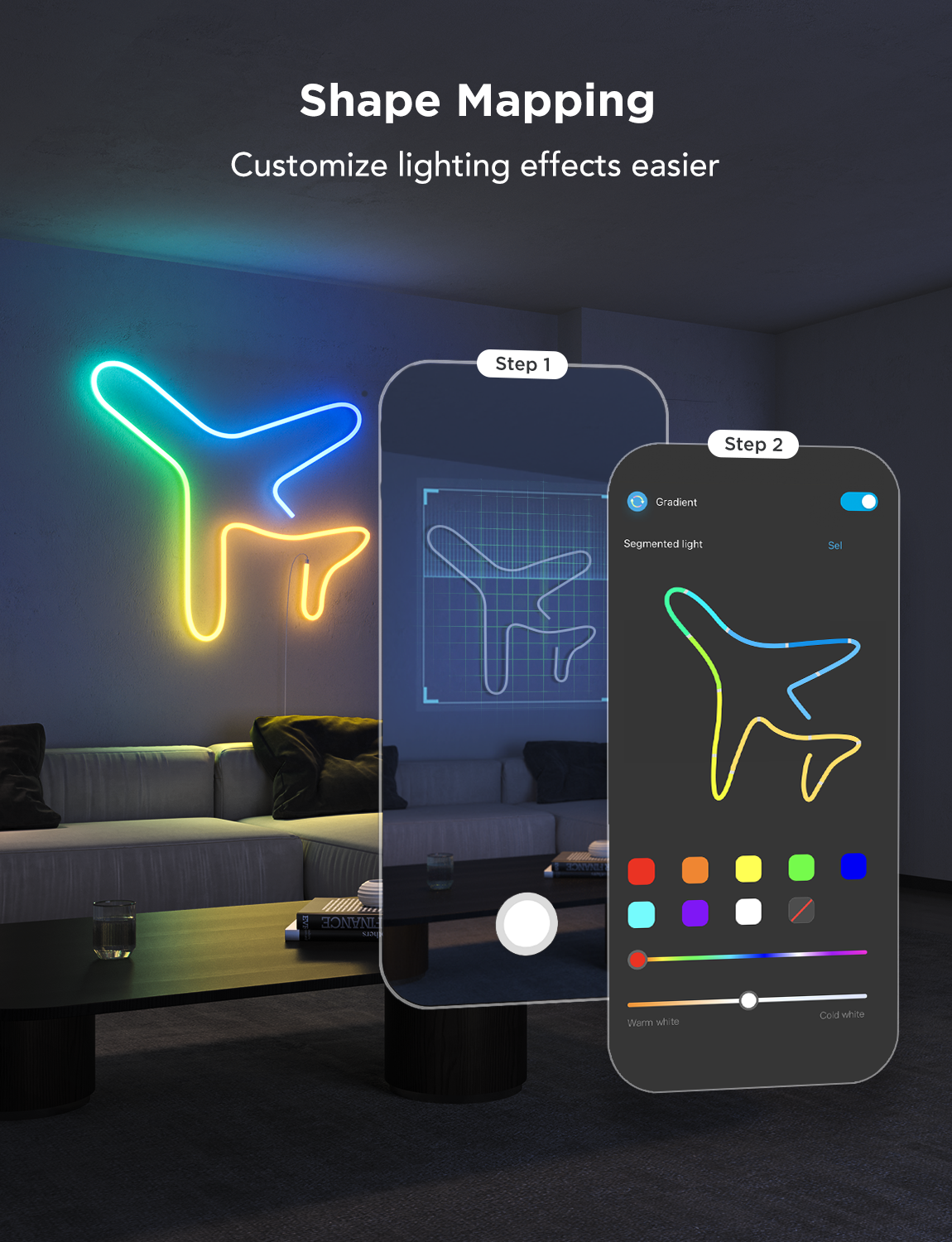 Govee Neon Rope Light 2 (White) – Supports Matter (HomeKit, Google, Alexa, SmartThings)