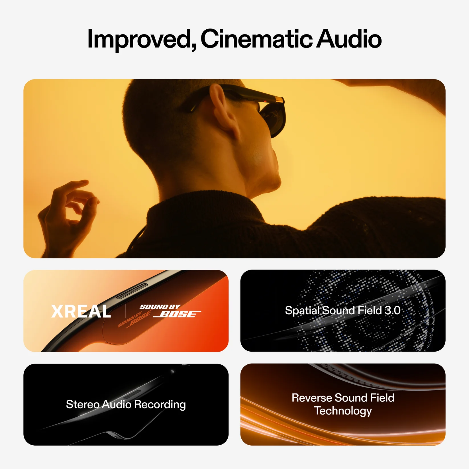 XREAL One -AR Smart Glasses 120 Hz Full-HD Micro-OLED, Sound by Bose