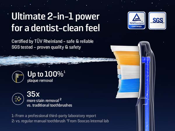 Soocas NEOS II 2-in-1 Electric Toothbrush with Water Flosser