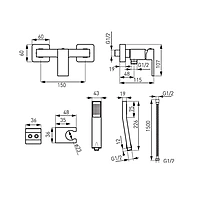 WALL MOUNTED SHOWER MIXER-ZICCO