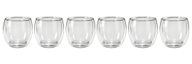 Set x6 Vasos Doble Vidrio 80 ml