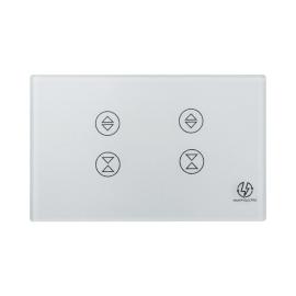TUYA Zigbee Curtain 2gang US White Tuya with aluminum frame