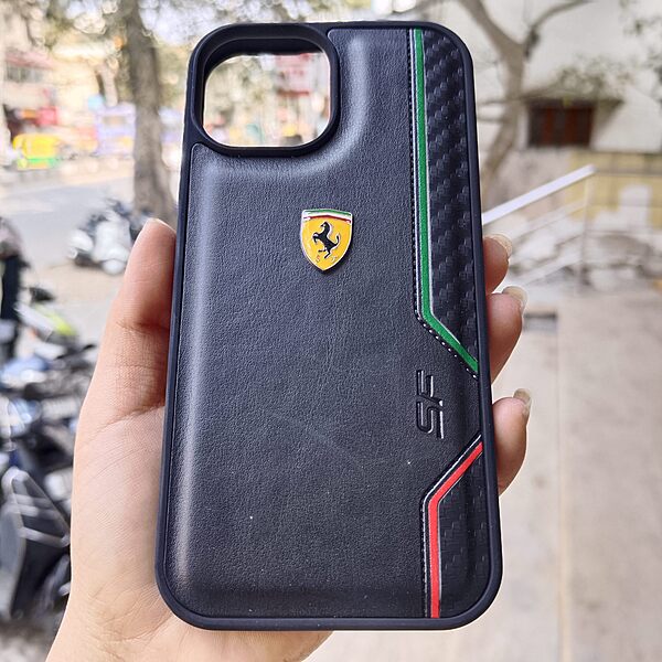 Ferrari Dual Colour Line Leather Case