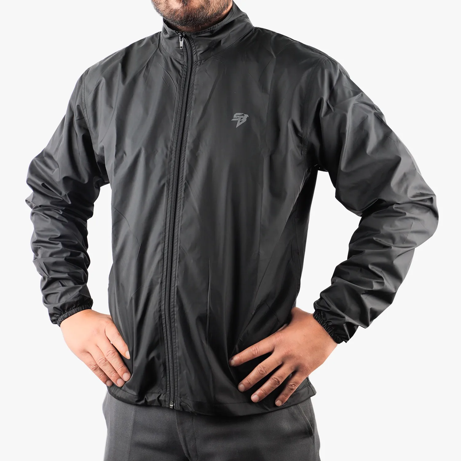 STEELBIRD WINDCHEATER FOR MEN BLACK (XXL)