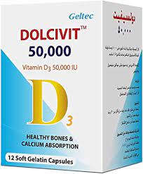 Dolcivit D3 50,000IU Soft Gelatin Capsules 12'S