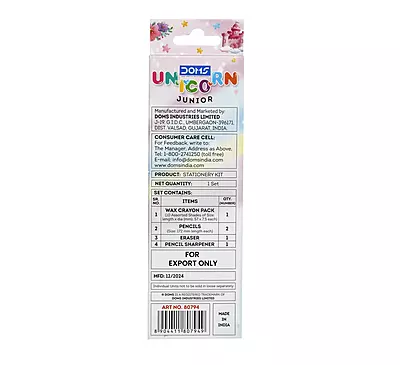 Doms Unicorn Junior Stationery Kit