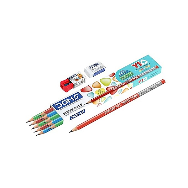 Doms Y1 + Super Dark HB/2 Graphite Pencil Box Pack