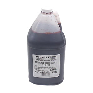 COL62004 : Donmar Red Orange Food color (Liquid) 4x4 LB