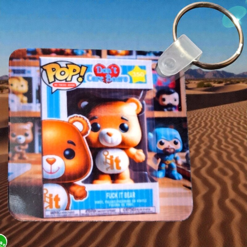 Don't Care Bear Key Chains- F*ck It