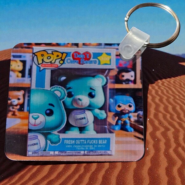 Don't Care Bear Key Chains- Fresh Outta F*cks
