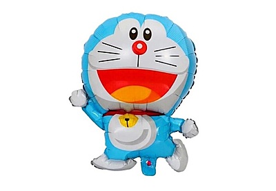 Doremon Theme Foil Balloons - (Pack of 5)