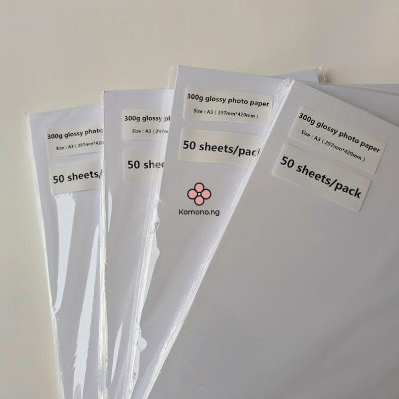 Premium Glossy Photo Paper Double Sided A3 300gsm