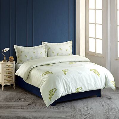 Luxury Dove Bedding Set - Queen