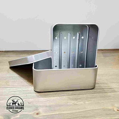 Draining Aluminum Bar Soap Travel Tin