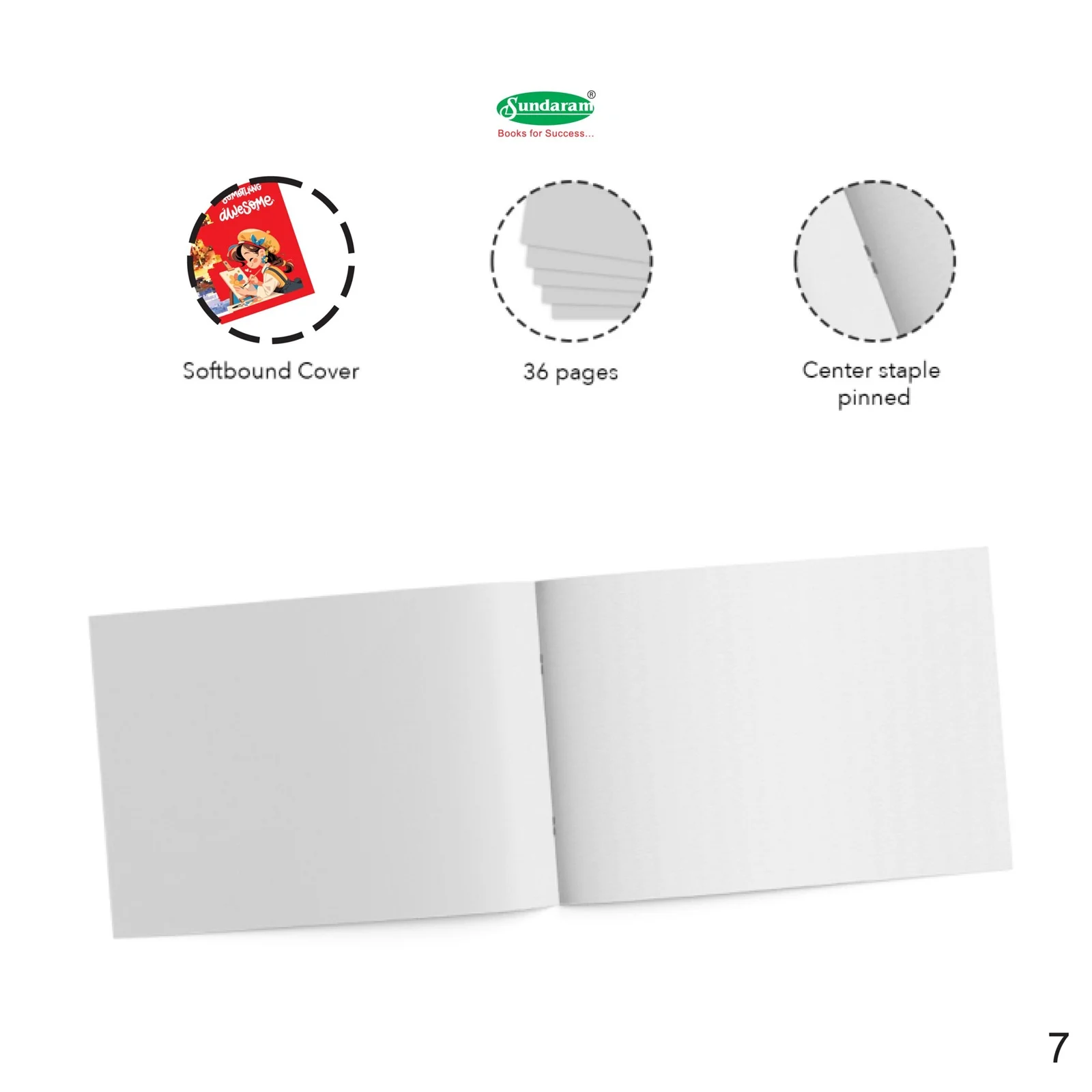 Drawing Book 3A Red 100 GSM – 36 Pages Pack of 4 for Sketching, Drawing & Art Projects