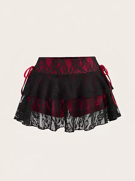 Drawstring Cake Skirt