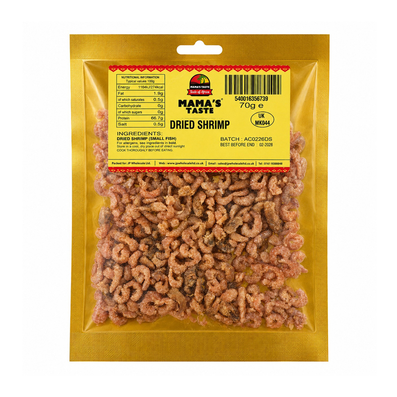 25091 Mamas Taste Dried Shrimps 70g X 10