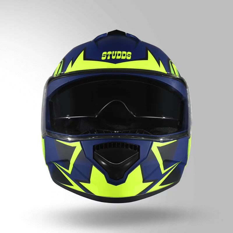 STUDDS DRIFTER D1 MATT BLUE N5 YELLOW D/V (XL)
