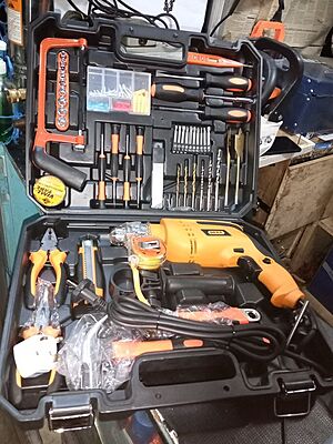 Electrical tool set with 12 Volts cordless drill 112 Electrical tool set with 12 Volts cordless drill 112