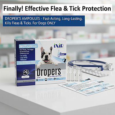 Dropers Dogs Ampules for Flea