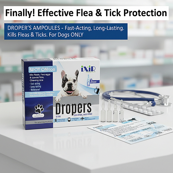 Dropers Dogs Ampules for Flea