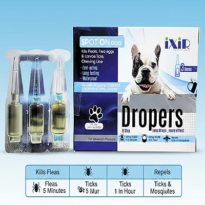 Dropers Dogs Ampules for Flea