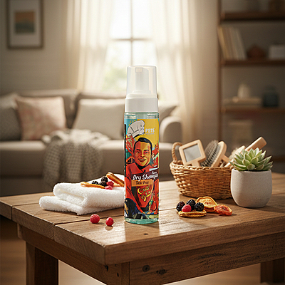 Pets Republic Foam Dry Shampoo 250ml.