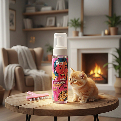 Pets Republic Foam Dry Shampoo 250ml.