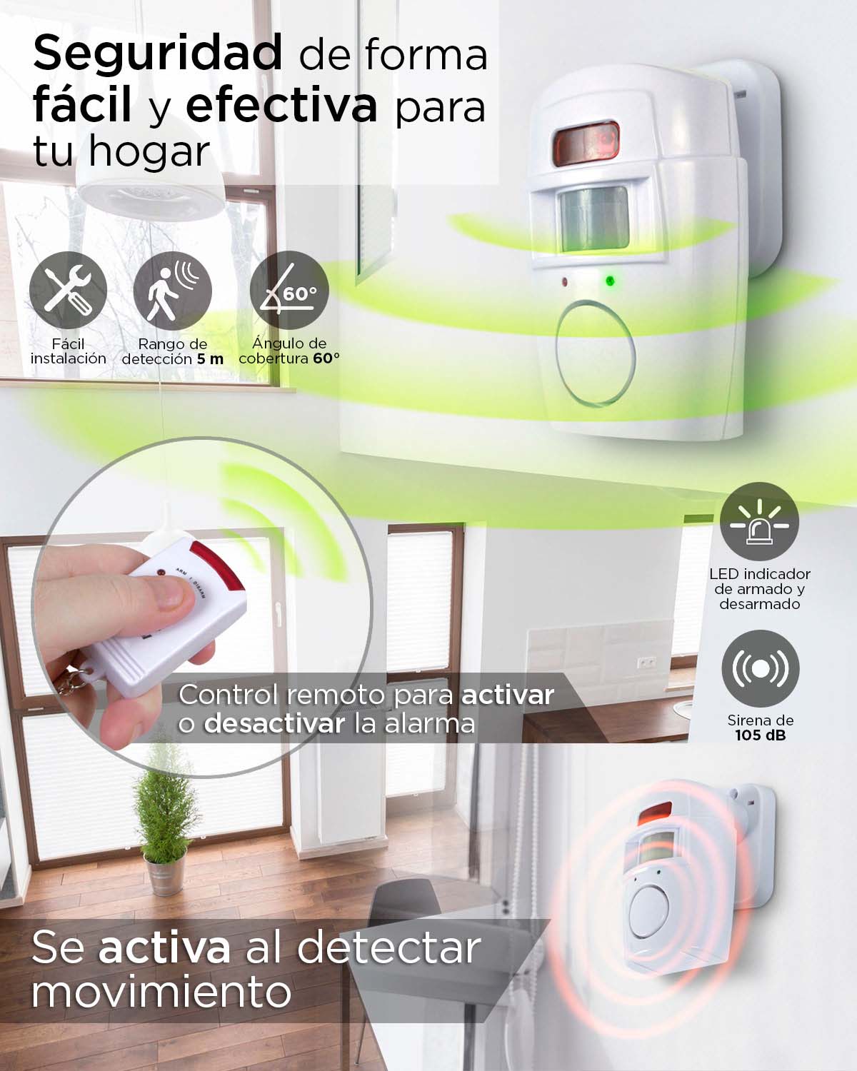 Alarma Con Sensor De Movimiento