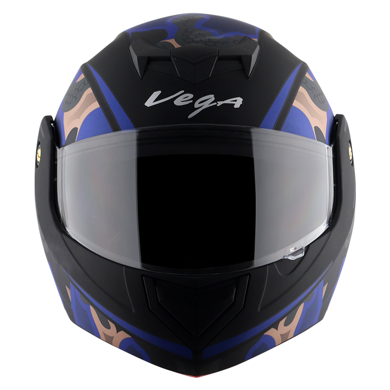 VEGA CRUX DX FIGHTER DULL BLACK M. BLUE C/V (M)