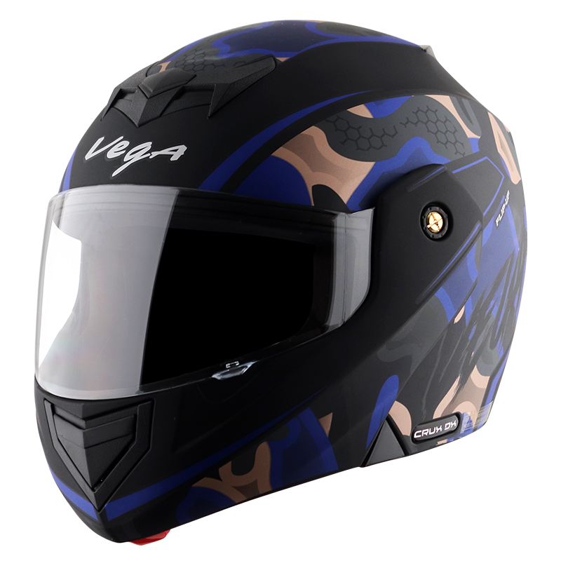VEGA CRUX DX FIGHTER DULL BLACK M. BLUE C/V (M)