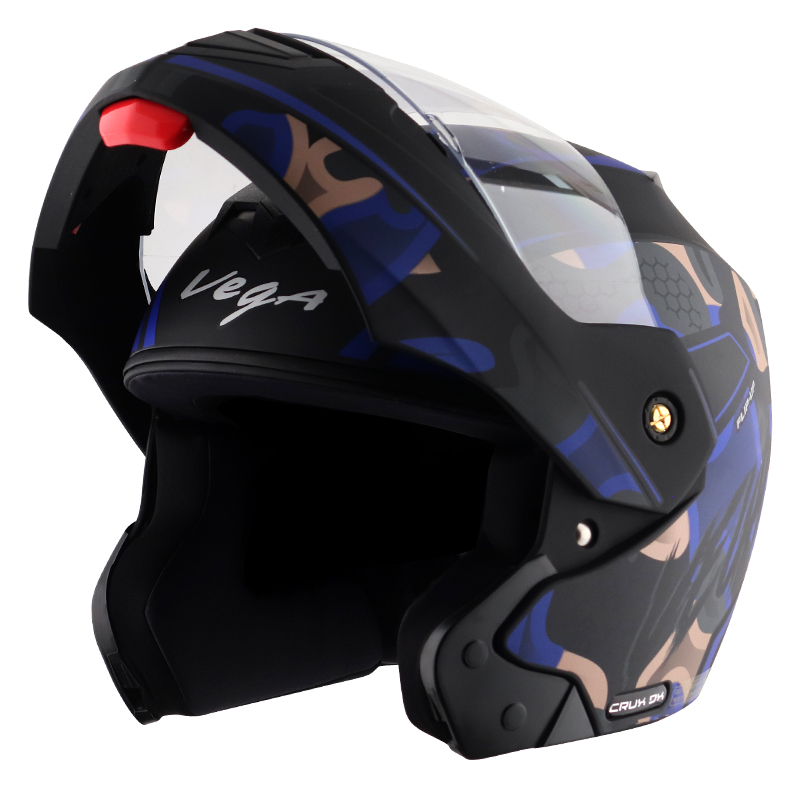 VEGA CRUX DX FIGHTER DULL BLACK M. BLUE C/V (M)