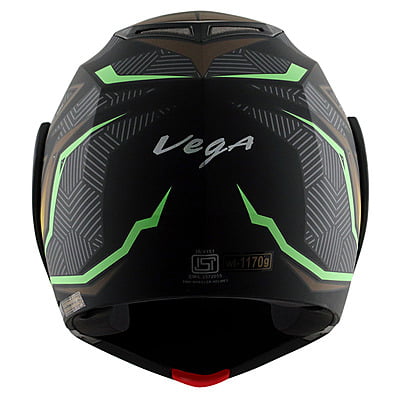 VEGA CRUX DX ENERGY DULL BLACK NEON GREEN C/V (M)