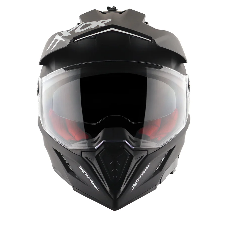 AXOR X-CROSS DUAL VISOR SC DULL BLACK RED C/V 620 MM