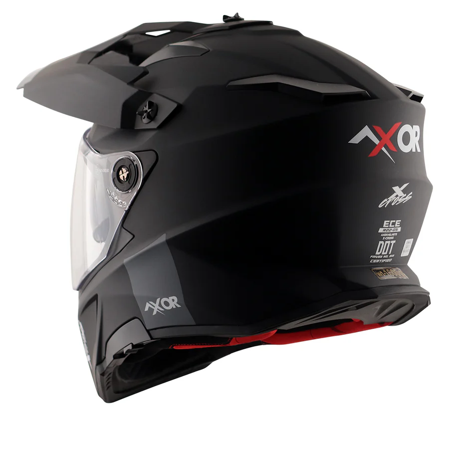 AXOR X-CROSS DUAL VISOR SC DULL BLACK RED C/V 620 MM