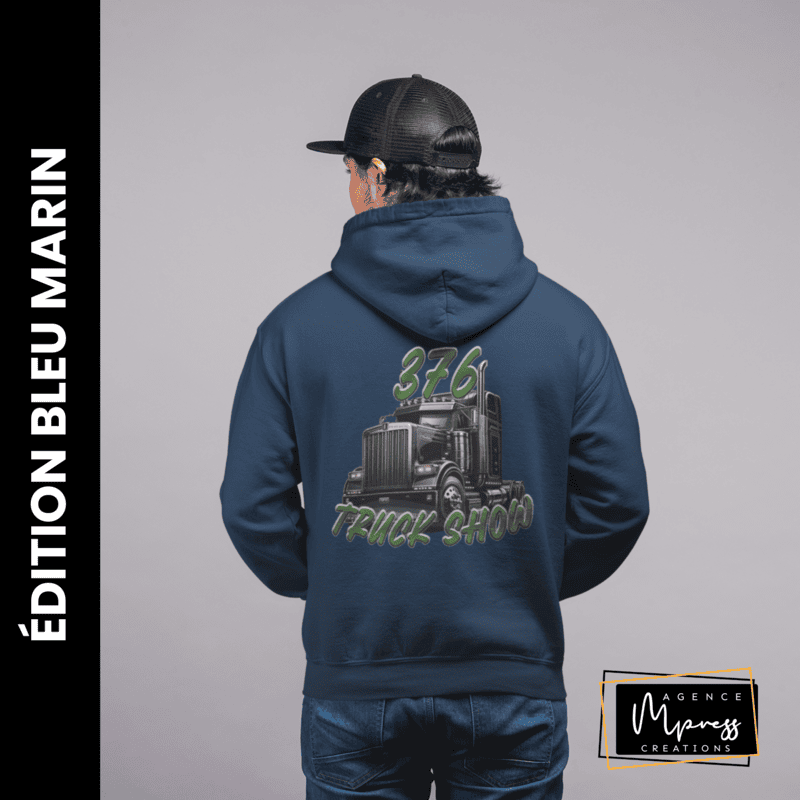 Hoodie Bleu marine - 376 Truck show