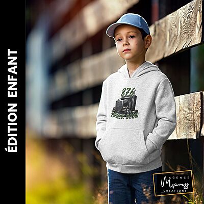 Hoodie Enfant gris - 376 Truck show