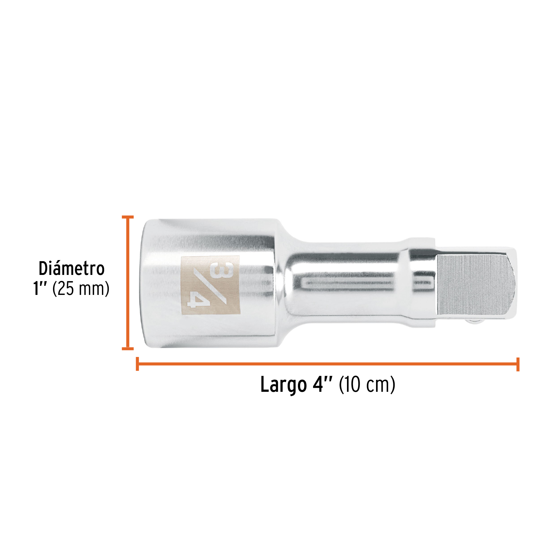 Extensión de 4' para matraca, para dados cuadro 3/4' - E-5660 / 13902