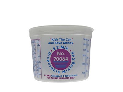 E-Z MIX BRAND - 2 QUART MIXING CUPS